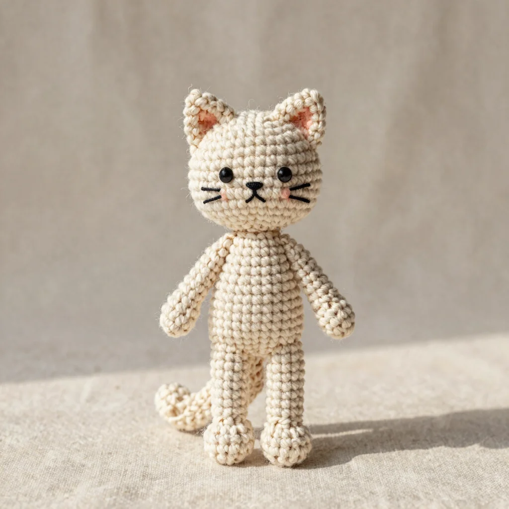 Boneka Kucing Rajut